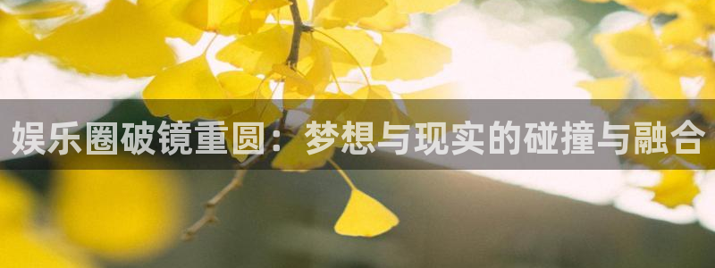 天辰娱乐体育注册代理：娱乐圈破镜重圆：梦想与现实的碰撞与融合